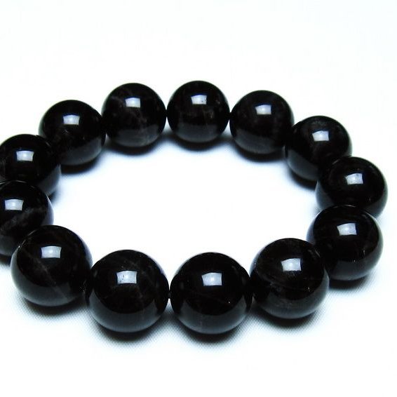 モリオン 黒水晶 ブレスレット 18mm 一点物 メール便可 [M便 1/10] 111-46289