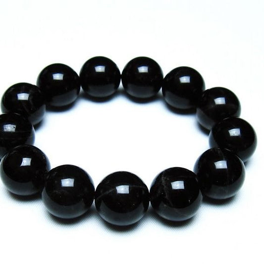 モリオン 黒水晶 ブレスレット 18mm 一点物 メール便可 [M便 1/10] 111-46295