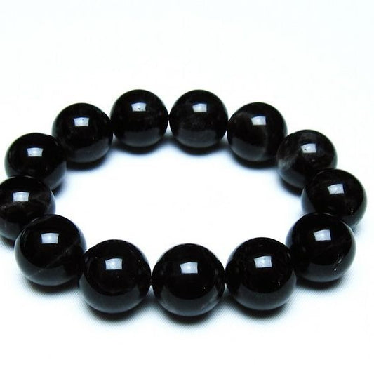 モリオン 黒水晶 ブレスレット 18mm 一点物 メール便可 [M便 1/10] 111-46296