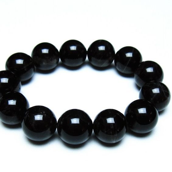 モリオン 黒水晶 ブレスレット 18mm 一点物 メール便可 [M便 1/10] 111-46298