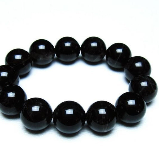 モリオン 黒水晶 ブレスレット 18mm 一点物 メール便可 [M便 1/10] 111-46298