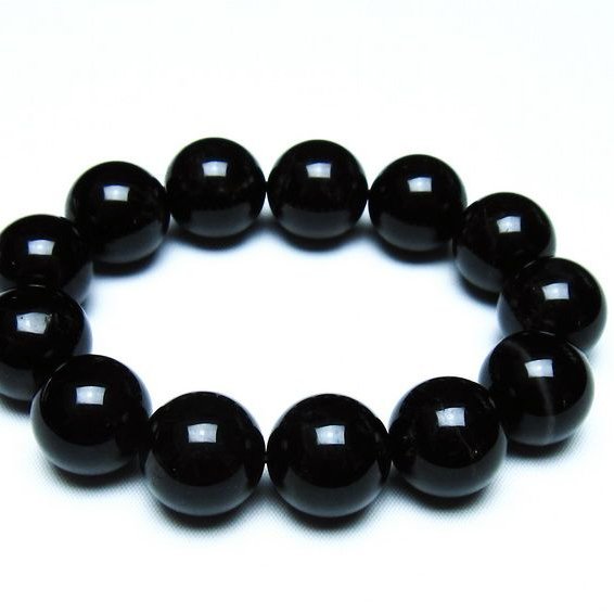 モリオン 黒水晶 ブレスレット 18mm 一点物 メール便可 [M便 1/10] 111-46379