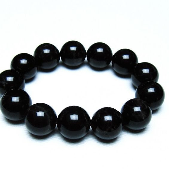 モリオン 黒水晶 ブレスレット 18mm 一点物 メール便可 [M便 1/10] 111-46380