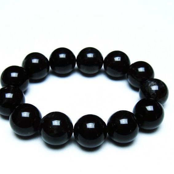 モリオン 黒水晶 ブレスレット 18mm 一点物 メール便可 [M便 1/10] 111-46383