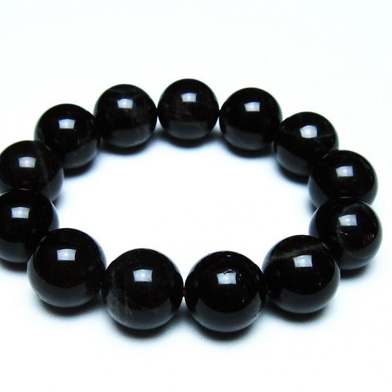 モリオン 黒水晶 ブレスレット 18mm 一点物 メール便可 [M便 1/10] 111-46384