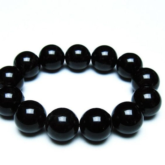 モリオン 黒水晶 ブレスレット 18mm 一点物 メール便可 [M便 1/10] 111-46385