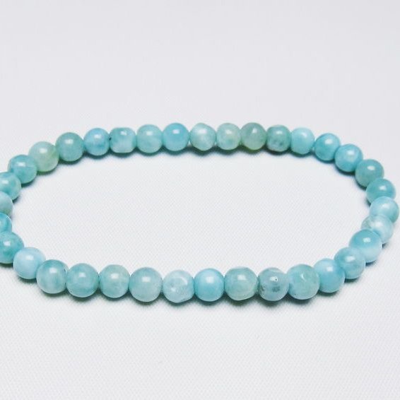 ラリマー ブレスレット 5mm 一点物 メール便可 [M便 1/10] 111-47869