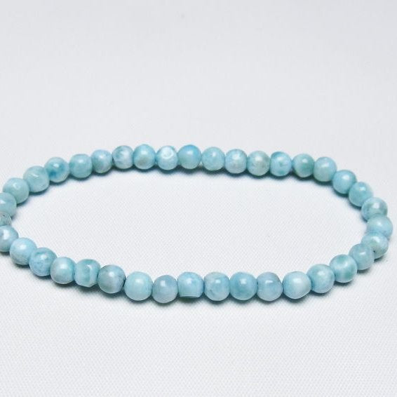 ラリマー ブレスレット 5mm 一点物 メール便可 [M便 1/10] 111-47886