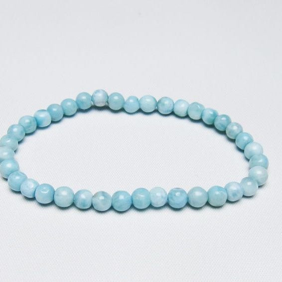 ラリマー ブレスレット 5mm 一点物 メール便可 [M便 1/10] 111-47899