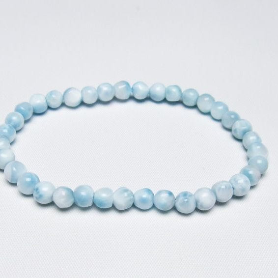 ラリマー ブレスレット 5mm 一点物 メール便可 [M便 1/10] 111-47912