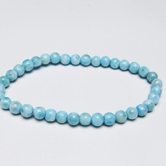 ラリマー ブレスレット 5mm 一点物 メール便可 [M便 1/10] 111-47928