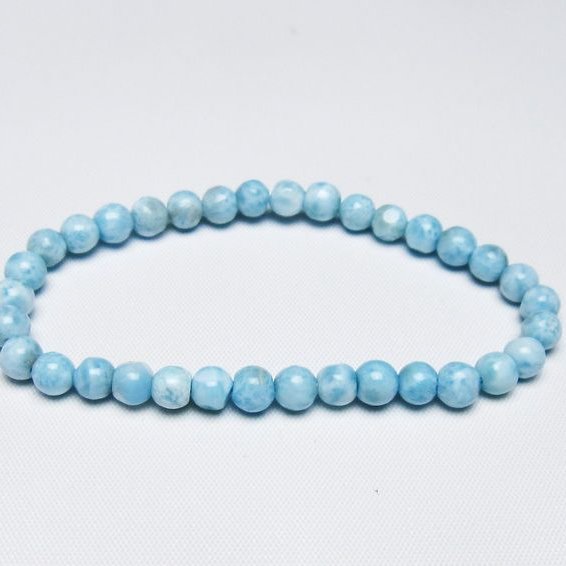 ラリマー ブレスレット 5mm 一点物 メール便可 [M便 1/10] 111-47936