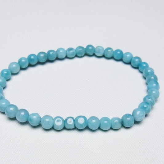 ラリマー ブレスレット 5mm 一点物 メール便可 [M便 1/10] 111-47955