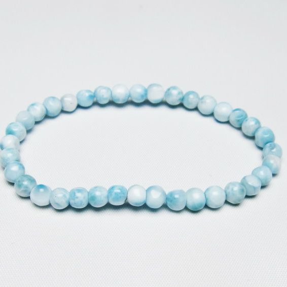 ラリマー ブレスレット 5mm 一点物 メール便可 [M便 1/10] 111-47969