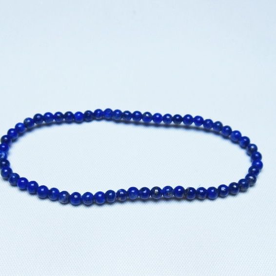 ラピスラズリ ブレスレット 3mm 一点物 メール便可 [M便 1/10] 111-48359