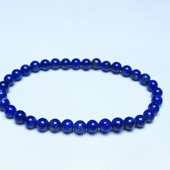 ラピスラズリ ブレスレット 5mm 一点物 メール便可 [M便 1/10] 111-48414