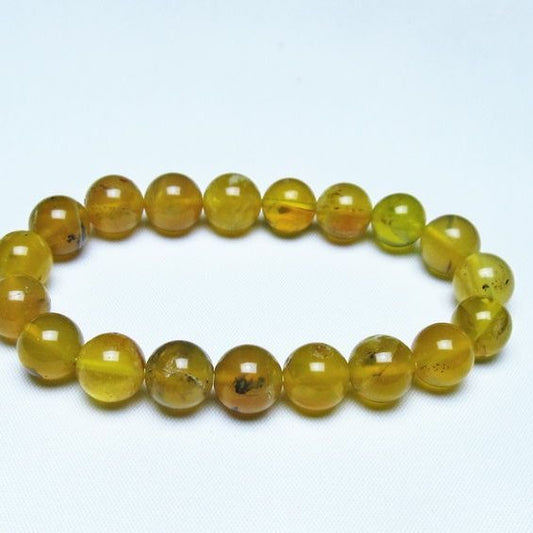 オパール ブレスレット 10mm イエローオパール コモンオパール 一点物 メール便可 [M便 1/10] 111-48725