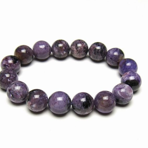 チャロアイト ブレスレット 13mm 一点物 メール便可 111-49275
