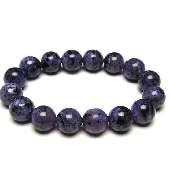 チャロアイト ブレスレット 13mm 一点物 メール便可 111-49279