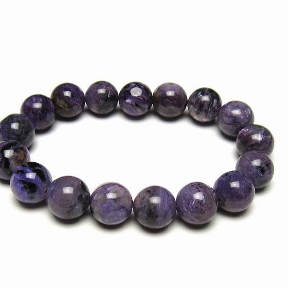 チャロアイト ブレスレット 13mm 一点物 メール便可 111-49293