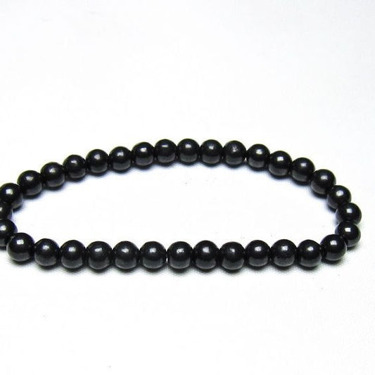 シュンガイト ブレスレット 6mm 一点物 メール便可 111-49632