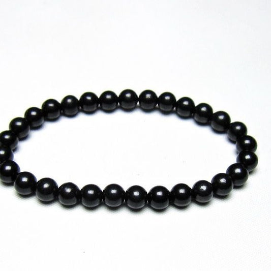 シュンガイト ブレスレット 6mm 一点物 メール便可 111-49640
