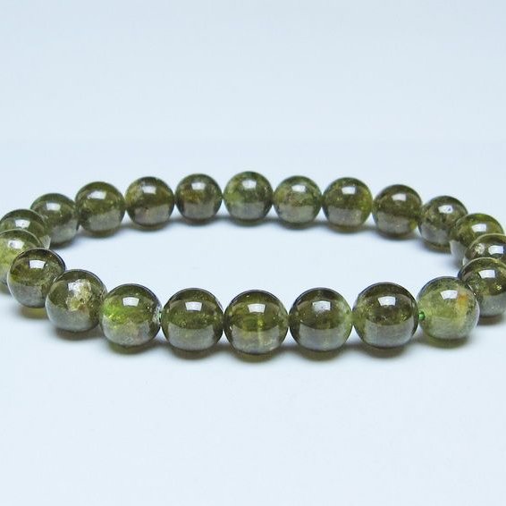 ツァボライト ブレスレット 9mm 一点物 111-49797
