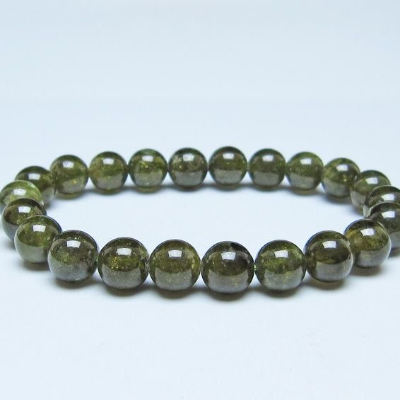 ツァボライト ブレスレット 9mm 一点物 111-49814
