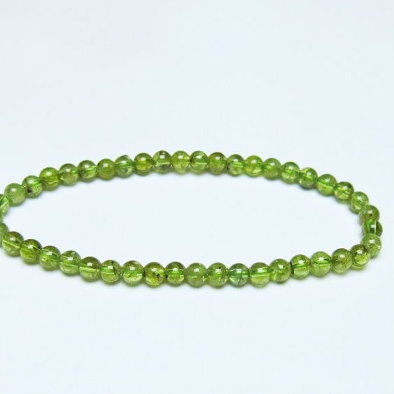 ペリドット ブレスレット 4mmメール便可 一点物 111-50609