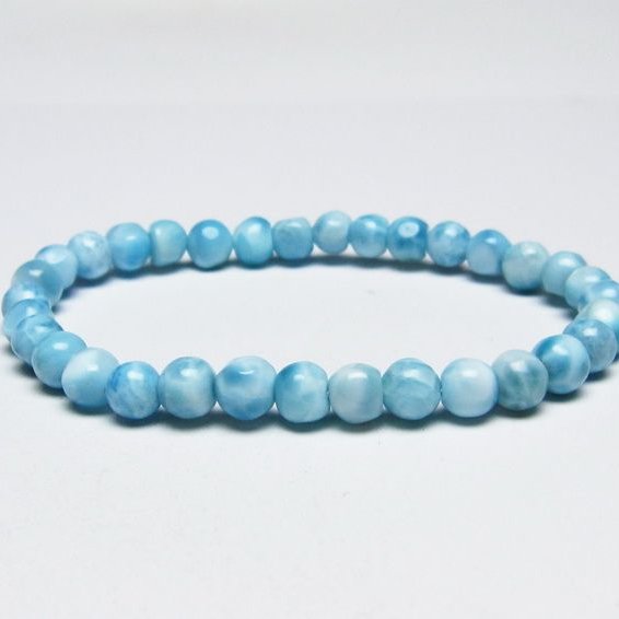 ラリマー ブレスレット 6mm  一点物 111-51032