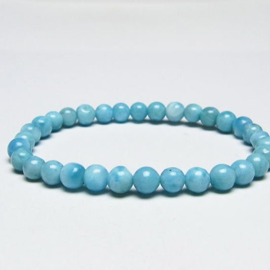 ラリマー ブレスレット 6mm  一点物 111-51033