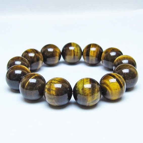 タイガーアイ ブレスレット 18mm イエロータイガーアイメール便可 一点物 111-52288
