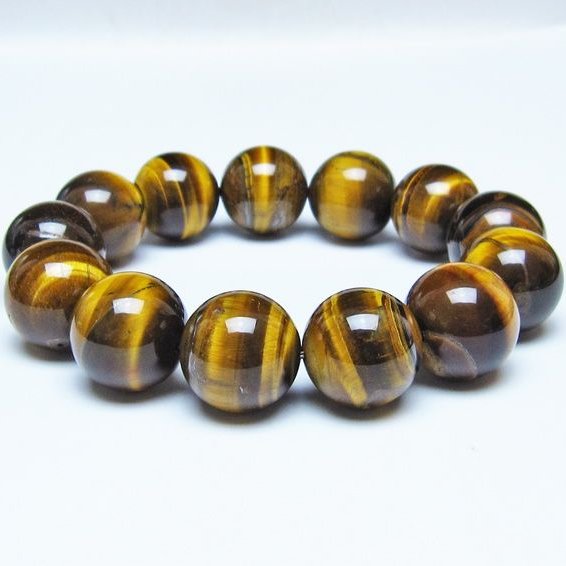 タイガーアイ ブレスレット 18mm イエロータイガーアイメール便可 一点物 111-52289