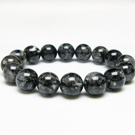 ブラックエレスチャルクォーツ ブレスレット 13mm 一点物 111-53823
