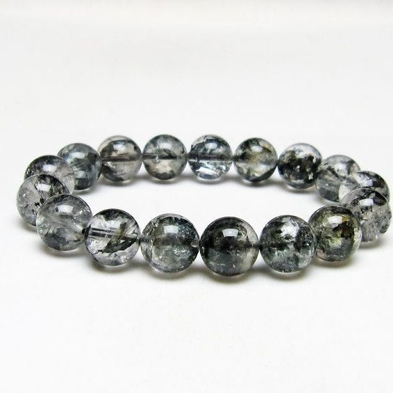 ブラックエレスチャルクォーツ ブレスレット 12mm 一点物 111-53830