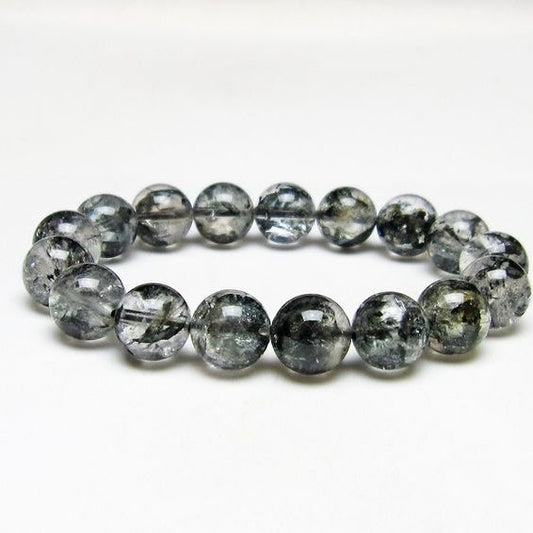 ブラックエレスチャルクォーツ ブレスレット 12mm 一点物 111-53830