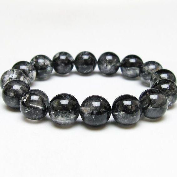 ブラックエレスチャルクォーツ ブレスレット 13mm 一点物 111-53839