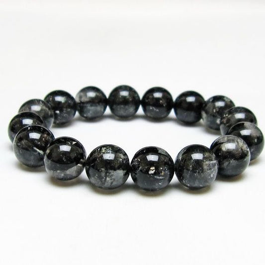 ブラックエレスチャルクォーツ ブレスレット 13mm 一点物 111-53840