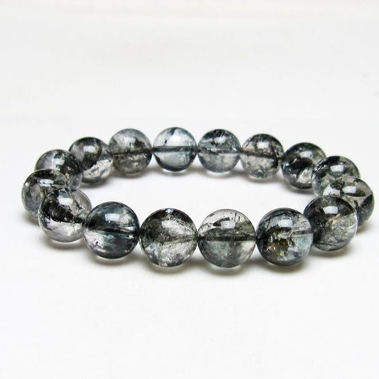 ブラックエレスチャルクォーツ ブレスレット 13mm 一点物 111-53846
