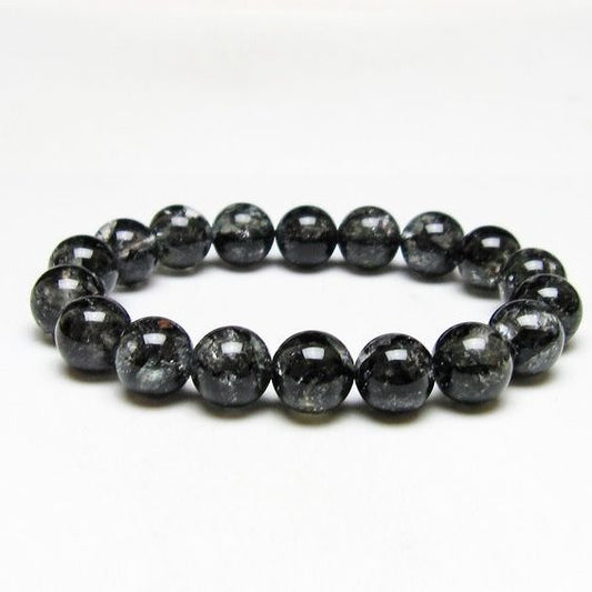 ブラックエレスチャルクォーツ ブレスレット 11mm 一点物 111-53855