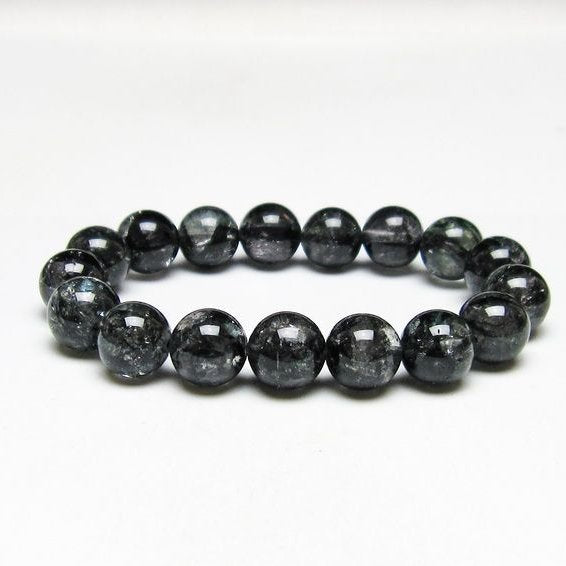 ブラックエレスチャルクォーツ ブレスレット 12mm 一点物 111-53859