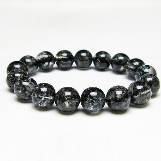 ブラックエレスチャルクォーツ ブレスレット 12mm 一点物 111-53861