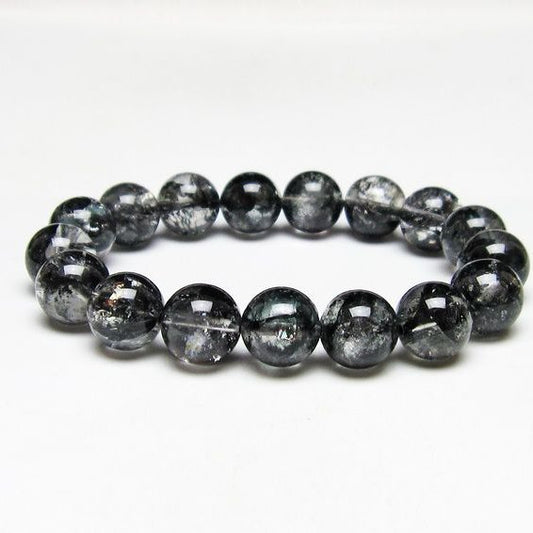 ブラックエレスチャルクォーツ ブレスレット 13mm 一点物 111-53862