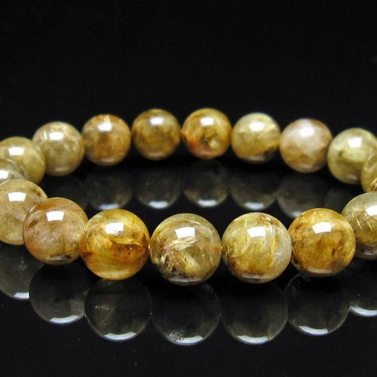 ルチルクォーツ ブレスレット 11mm 放射ルチル ブレス 一点物 111-56103