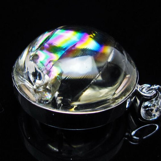 アイリスクォーツ 水晶 ペンダント 虹入り 一点物 メール便可 [M便 1/20] 112-12362