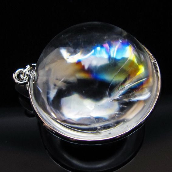 アイリスクォーツ 水晶 ペンダント 虹入り 一点物 [送料無料] 112-12373