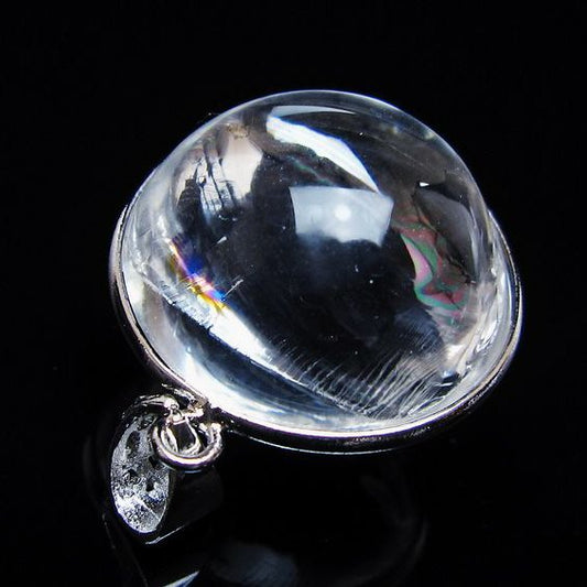 アイリスクォーツ 水晶 ペンダント 虹入り 一点物 [送料無料] 112-12374
