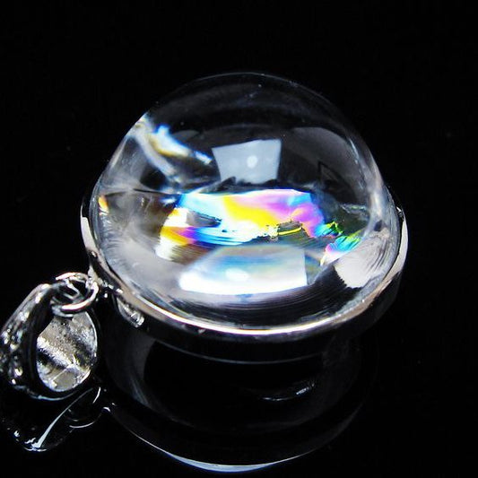 アイリスクォーツ 水晶 ペンダント 虹入り 一点物 [送料無料] 112-12382