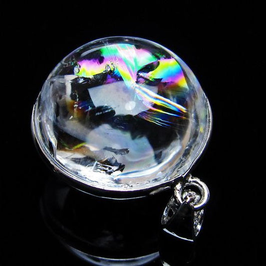 アイリスクォーツ 水晶 ペンダント 虹入り 一点物 [送料無料] 112-12388