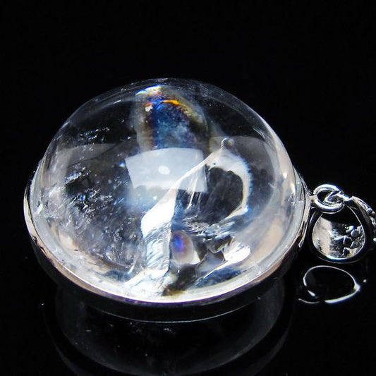 アイリスクォーツ 水晶 ペンダント 虹入り 一点物 メール便可 [M便 1/20] 112-12391